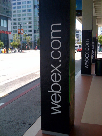 WebEx Caltrain Pillars Outside