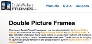 Double Picture Frames