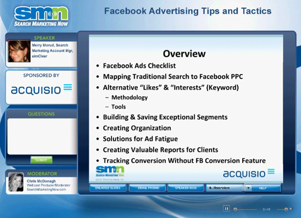 Facebook Webinar