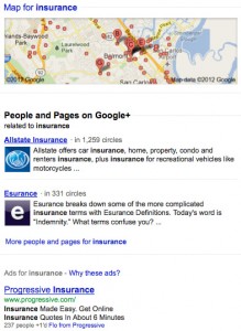 Insurance Google Results