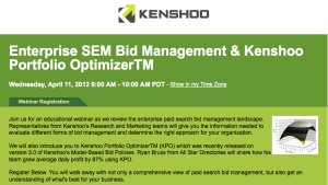 Kenshoo Webinar