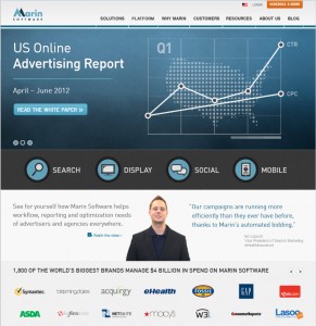 Marin Software Homepage