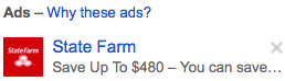 Gmail Message Ad