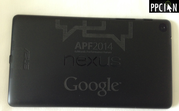 AdWords Performance Forum 2014 Tablet